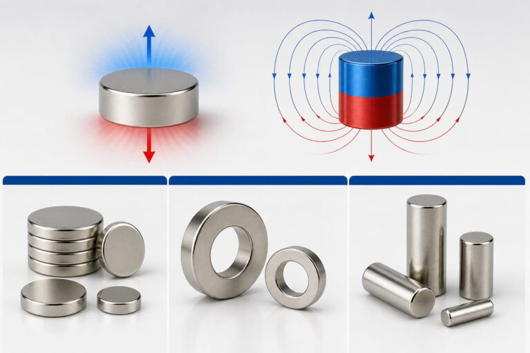 Axial Magnetization Common Magnet Shapes
