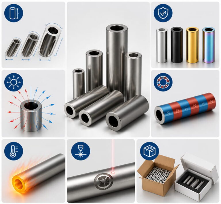 Custom Neodymium Magnet Tubes Manufacturing Options