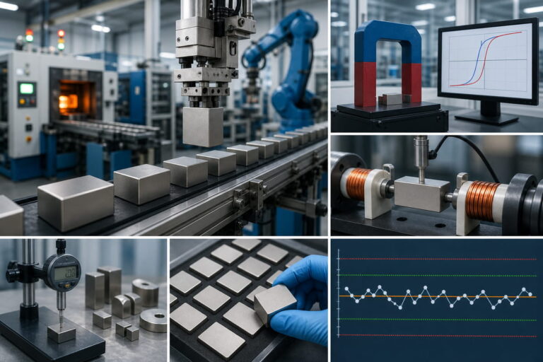 NdFeB Magnet In-Process Manufacturing Control Magnetic Testing Objectives