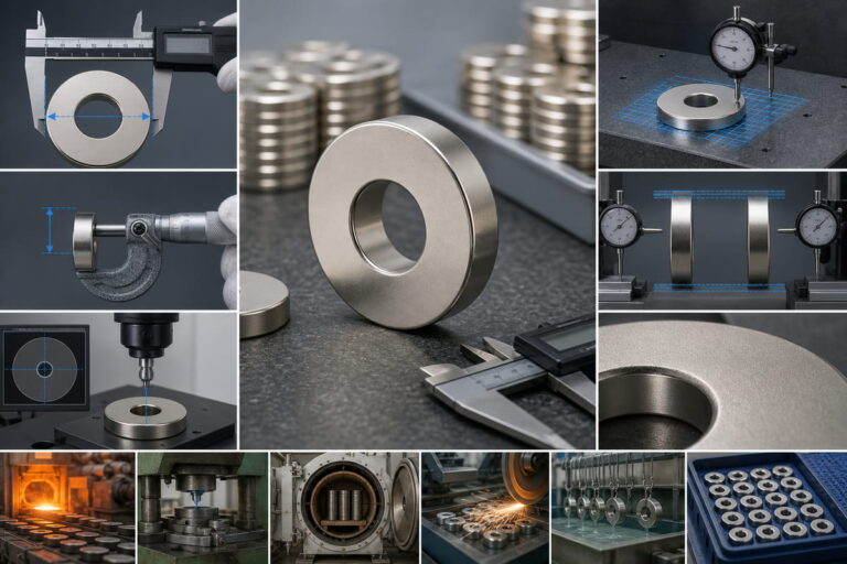 NdFeB Magnet Manufacturing Dimensional Inspection Focus