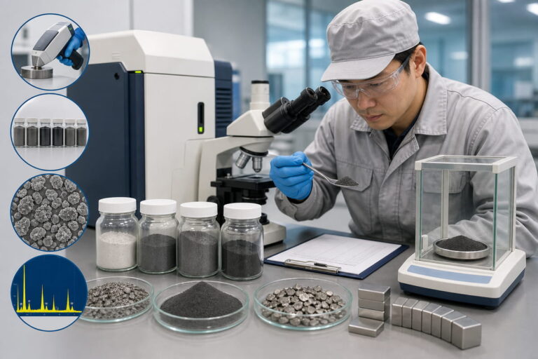 NdFeB Magnet Manufacturing Raw Material Inspection Objectives