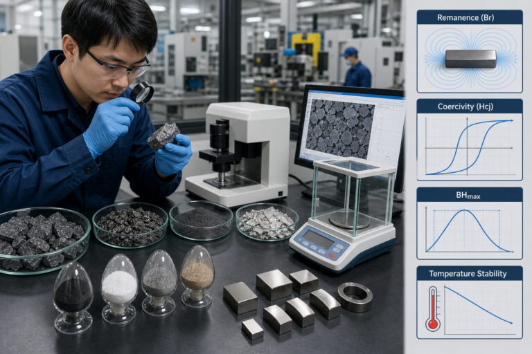 NdFeB Magnet Manufacturing Raw Material Inspection Quality Importance