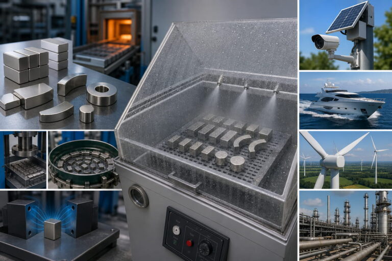 NdFeB Magnet Manufacturing Salt Spray Testing Common Applications