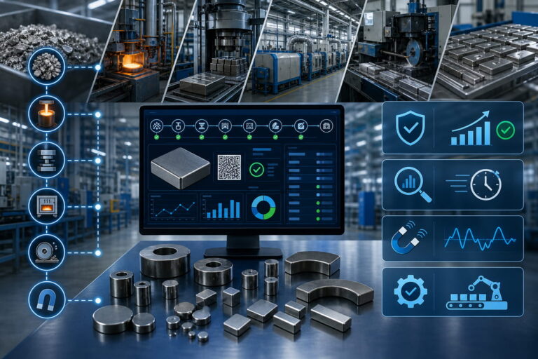 NdFeB Magnet Manufacturing Traceability & Production Control