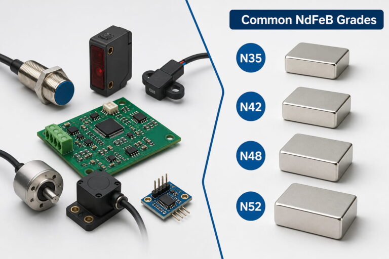 Sensor & Electronics Magnet Common NdFeB Grades