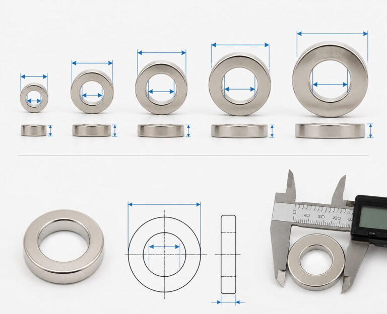 common ring magnet sizes
