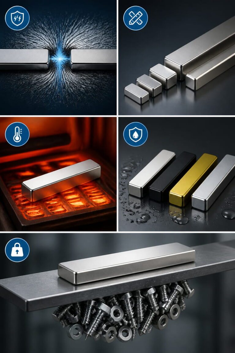 key features of neodymium bar magnets