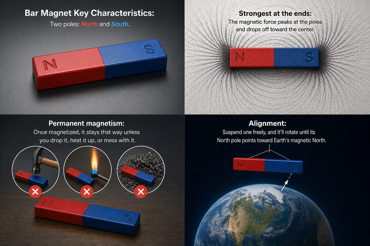 Bar Magnet Key Characteristics