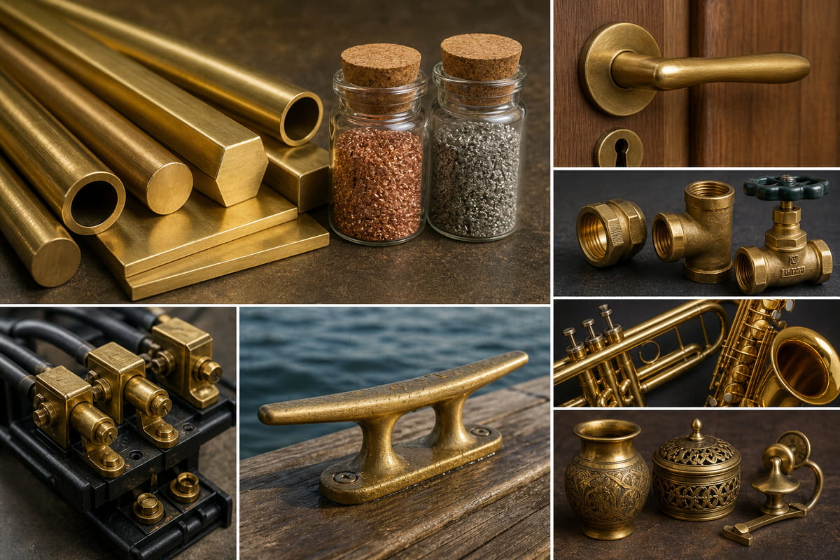Brass is a copper-zinc alloy and shows up everywhere