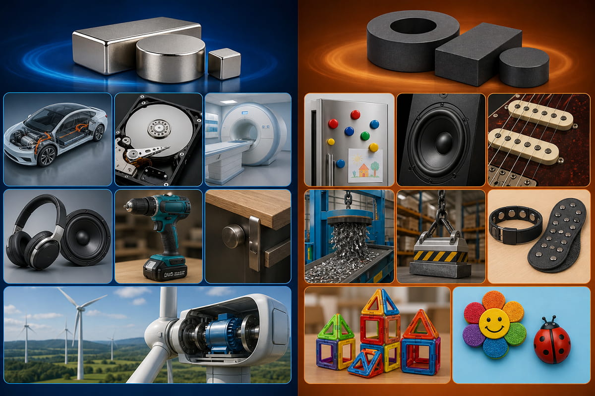 Ferrite Magnet vs Neodymium Real-World Applications