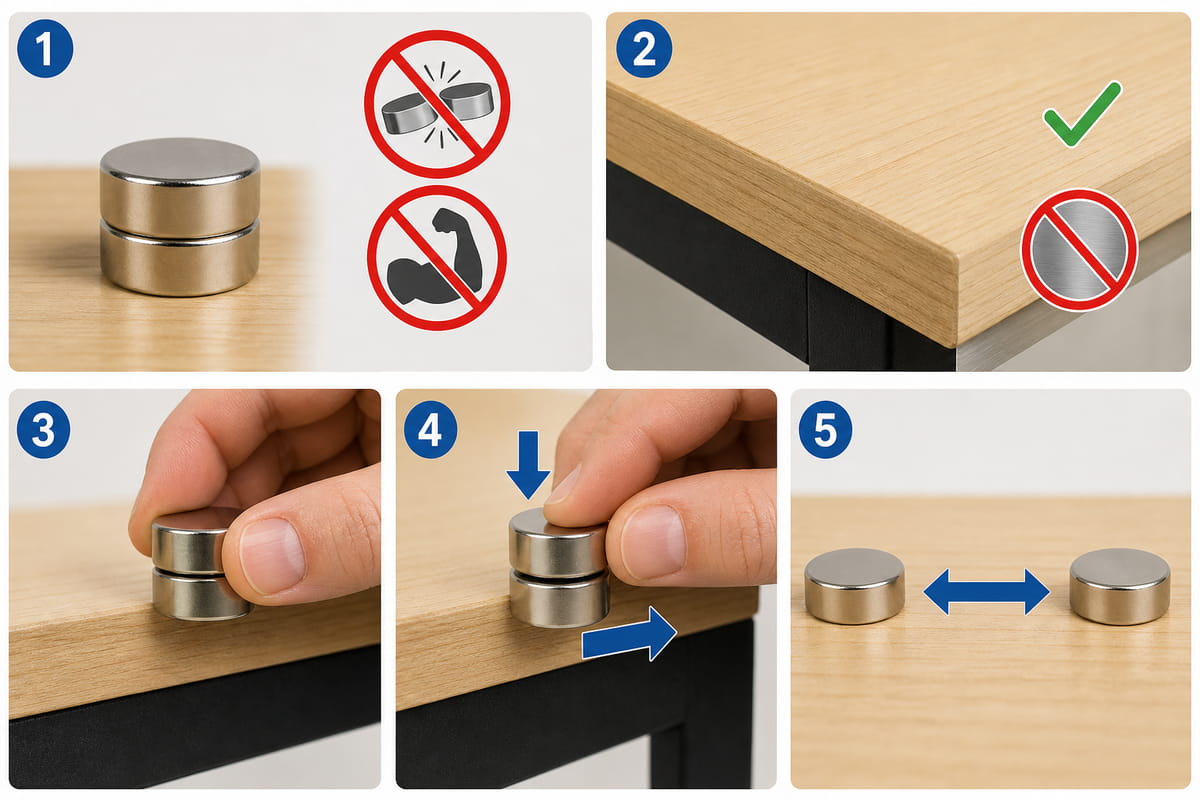 How to Separate Stuck Neodymium Magnets