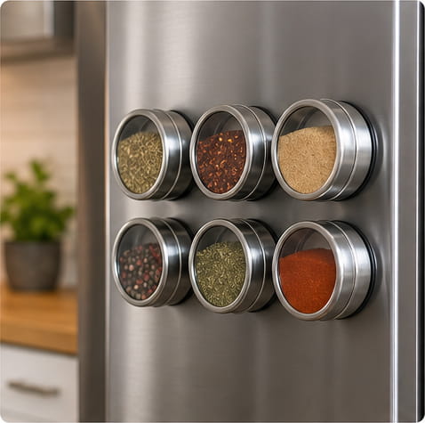 Magnetic Spice Racks