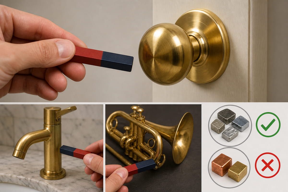 Real brass is non-magnetic