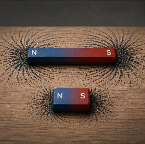 Size and Shape Affects How Strong Magnet Poles Are