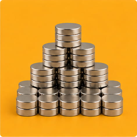 Stacking to Store Neodymium Magnets