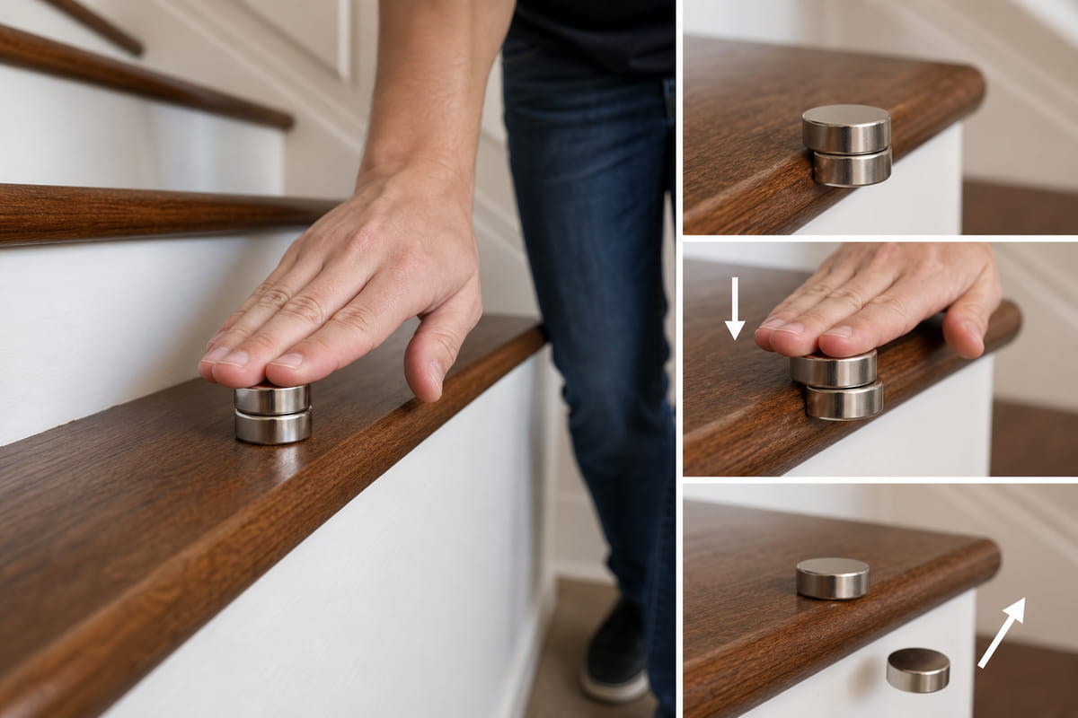 The Stairs Method to Separate Neodymium Magnets