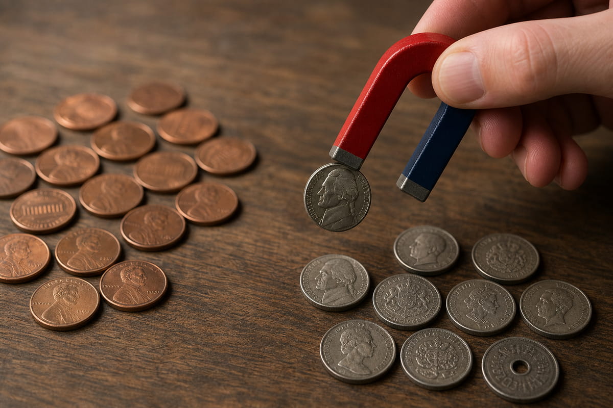 Using a Magnet to Test Coins