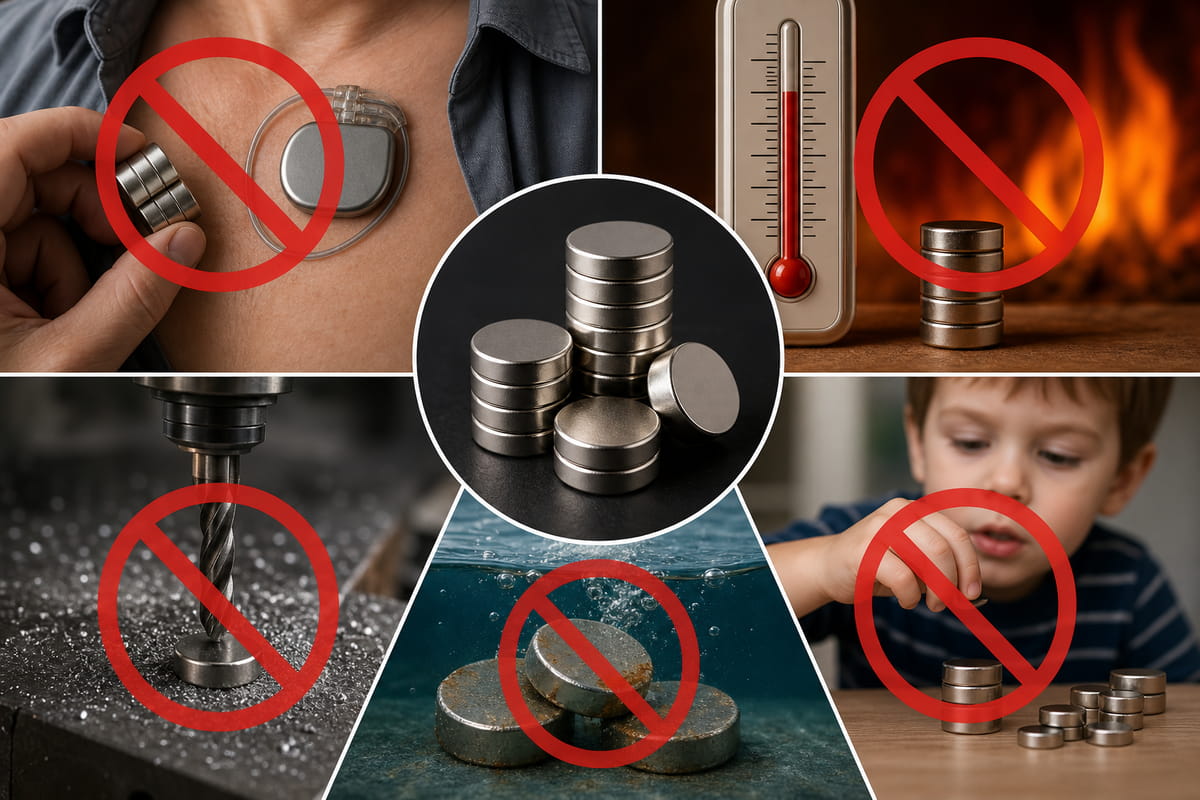 Where NOT to Use Neodymium Magnets