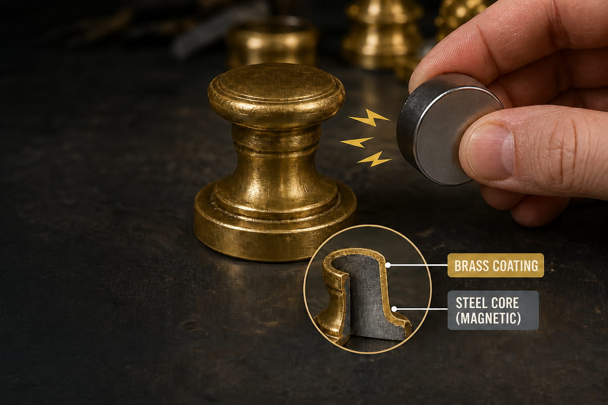 Why Does a Magnet Sometimes Stick to Brass