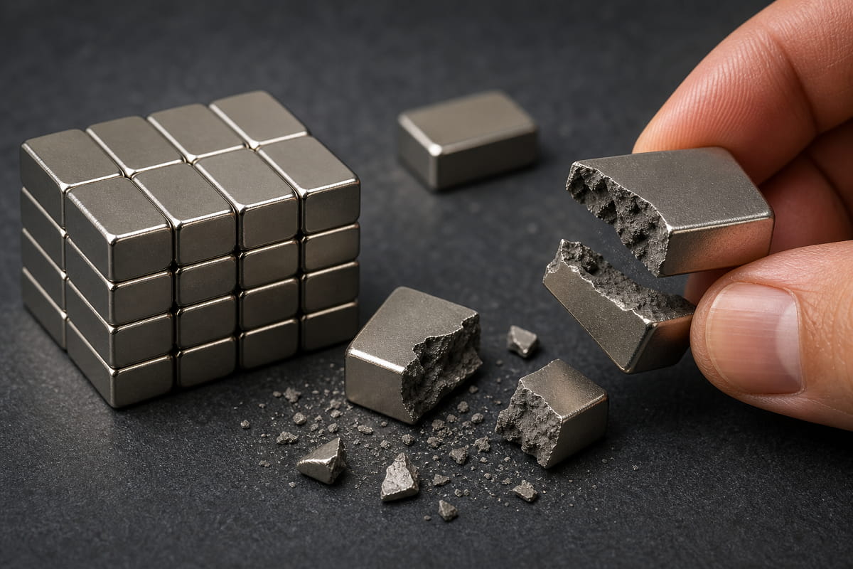 do neodymium magnets break easily