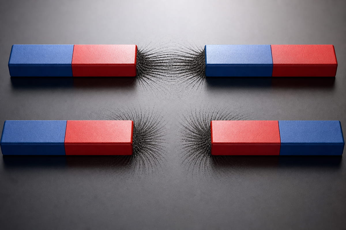 how do bar magnets interact with each other