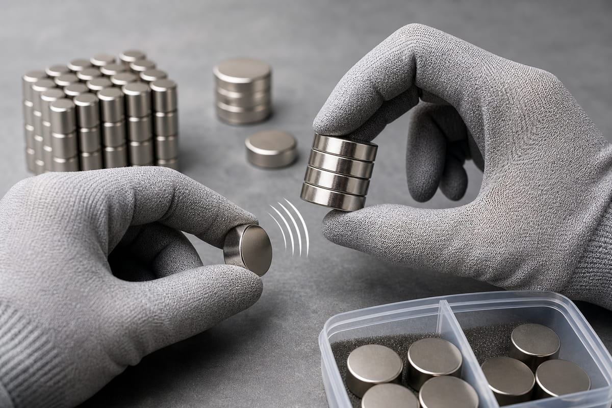 how to handle neodymium magnets
