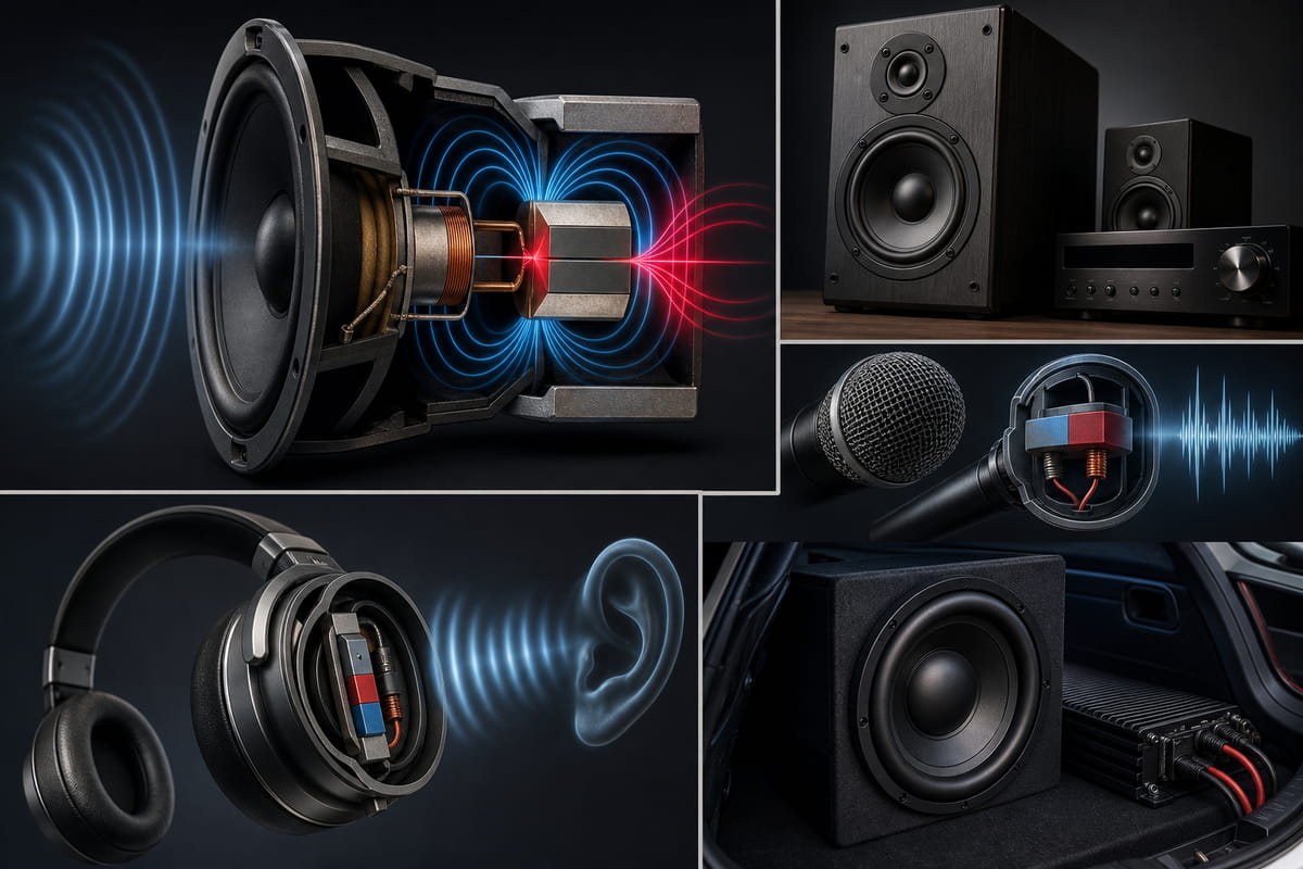 Bar Magnets Used for Sound Devices