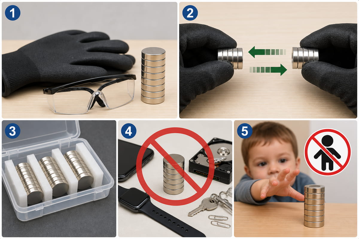 Handling Safety of N55 Magnets