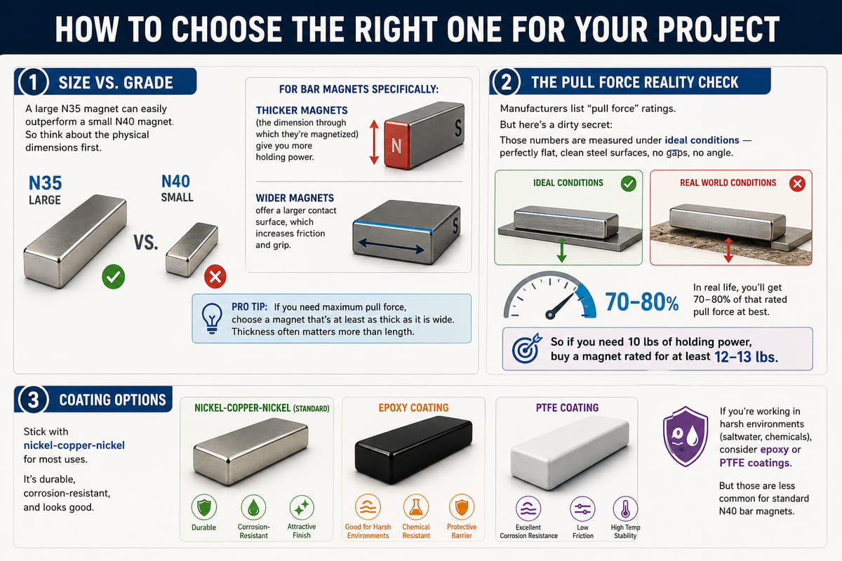How to Choose the Right N40 Bar Magnet for Your Project