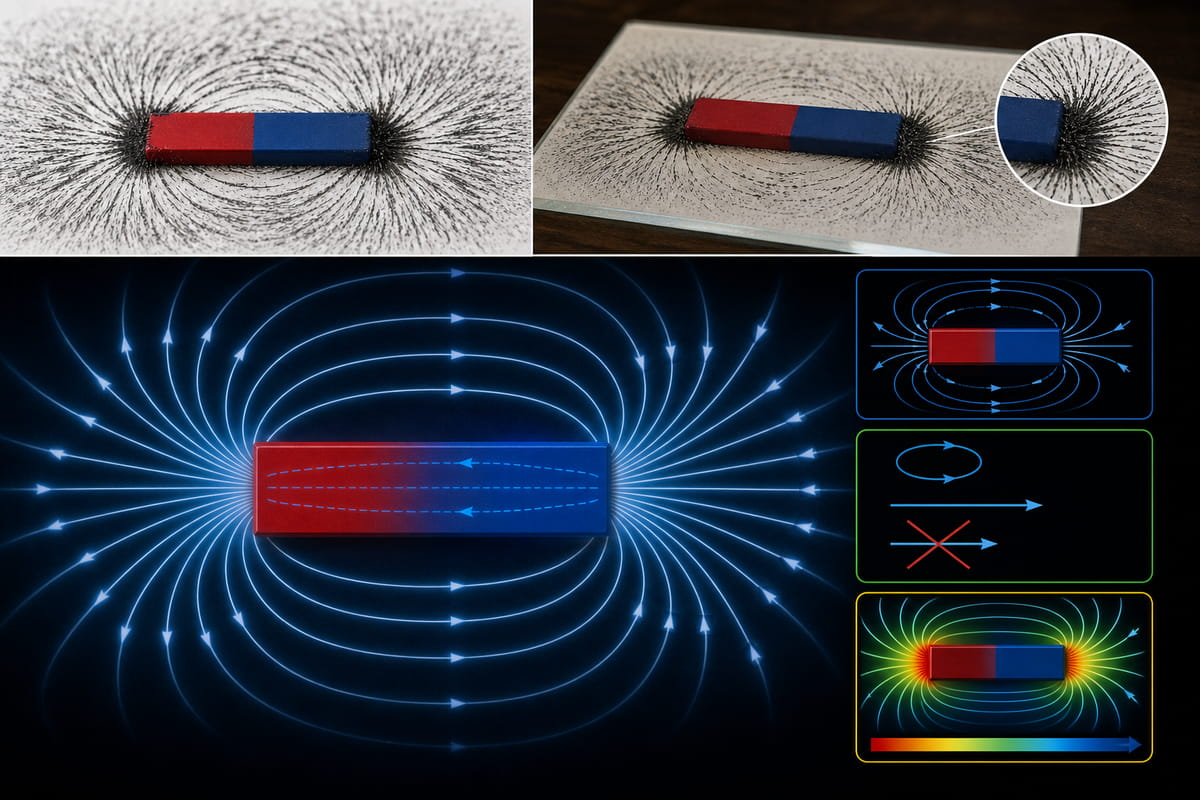 Iron Filings for Visualizing the Magnetic Field for Bar Magnet
