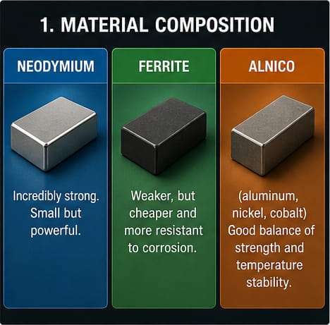 Material Composition of Bar Magnets