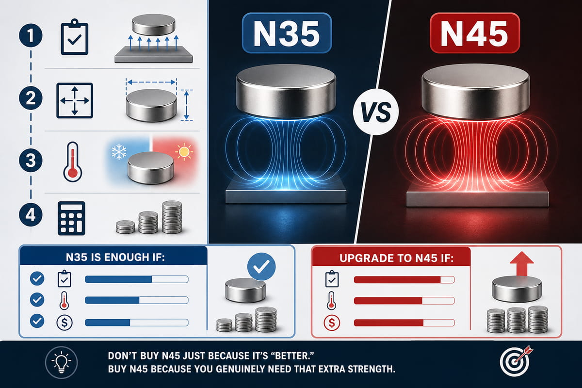 N35 vs N45 Magnets Cost-Benefit Analysis