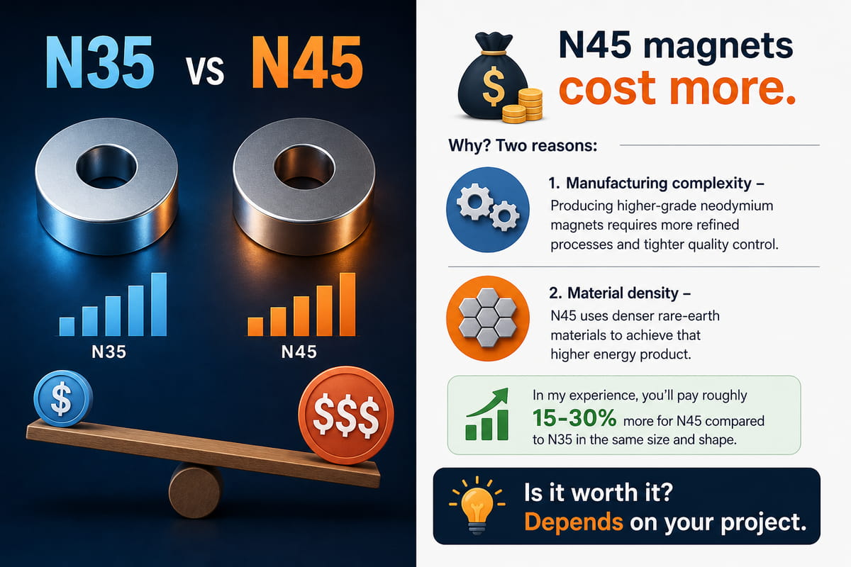 N35 vs N45 Magnets Price