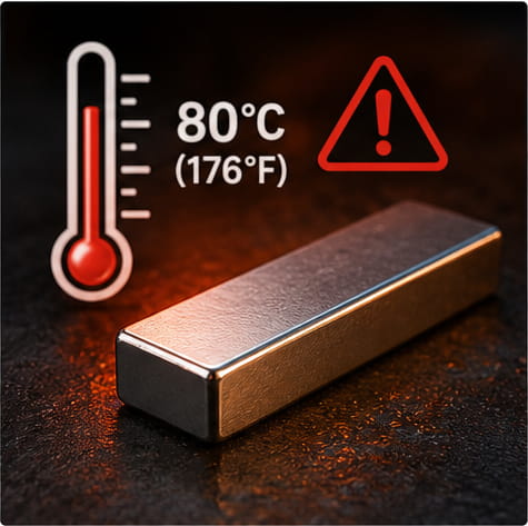 N40 Bar Magnet Temperature Limits