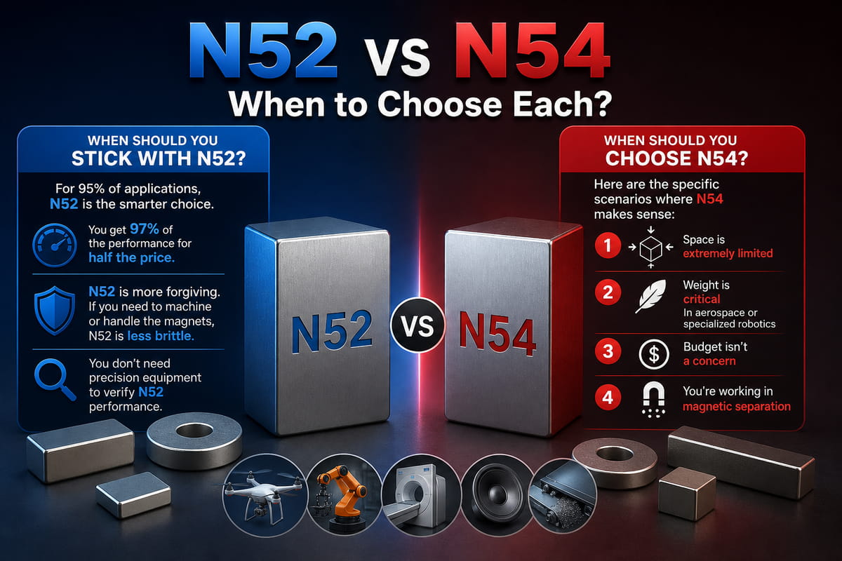N52 vs N54 Magnets When to Choose Each