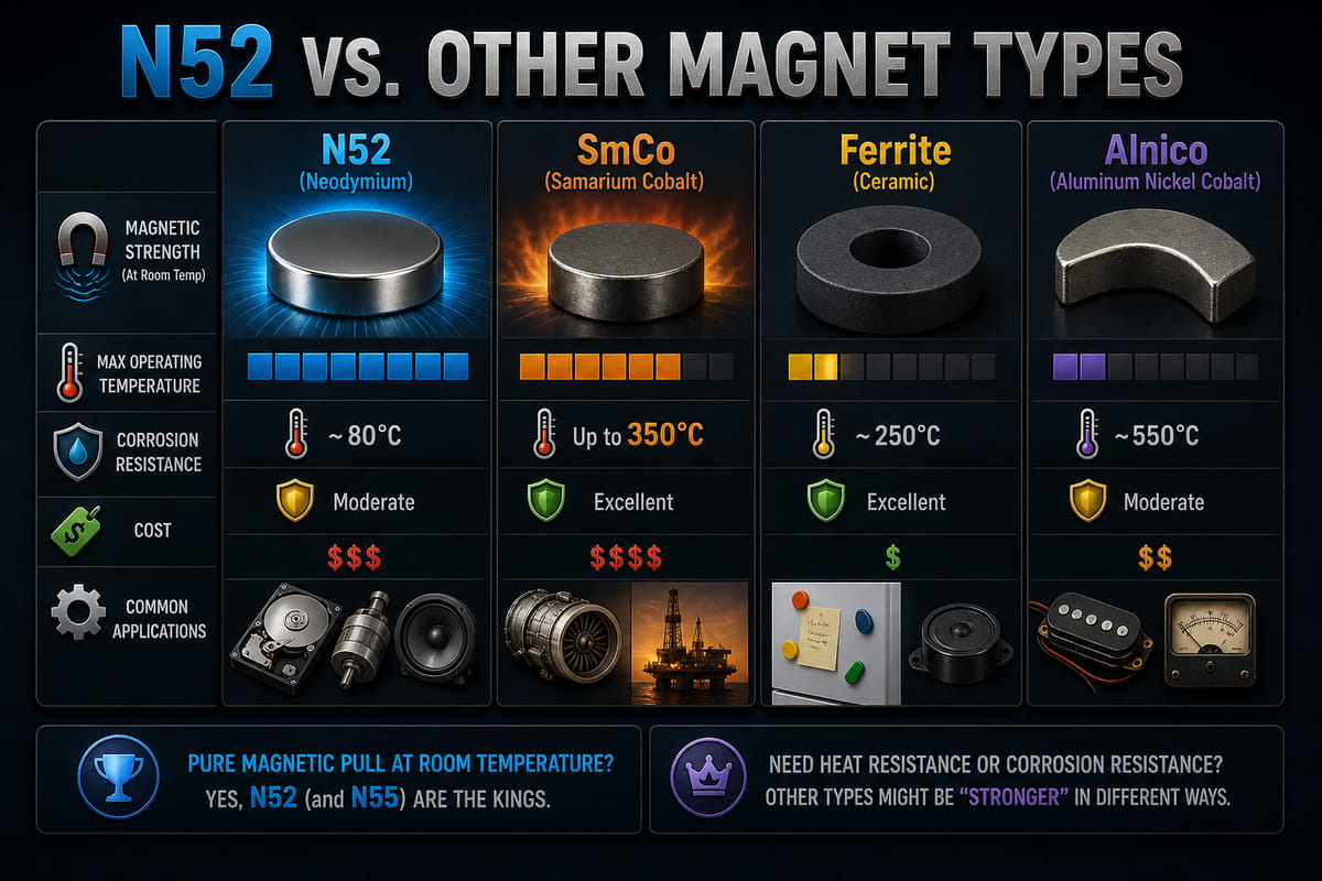 N52 vs Other Magnet Types