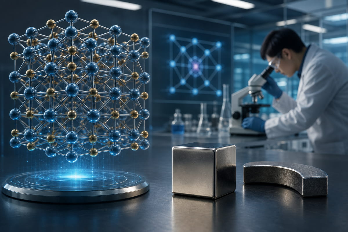 Scientists are experimenting with stuff like iron nitride with theoretical energy product up to 150 MGOe