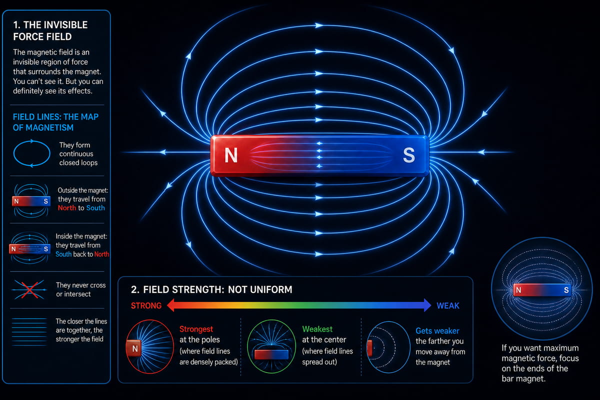 The Invisible Force Field for Bar Magnet