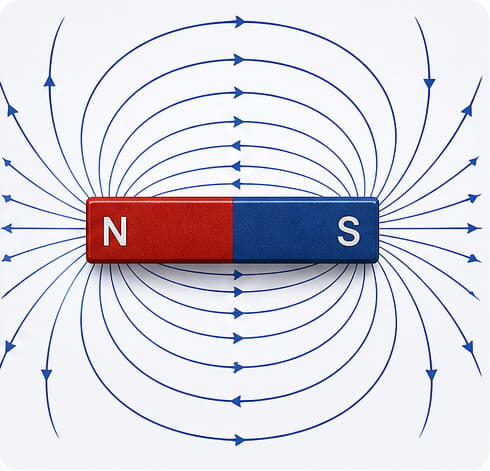 The magnetic field around a bar magnet is predictable