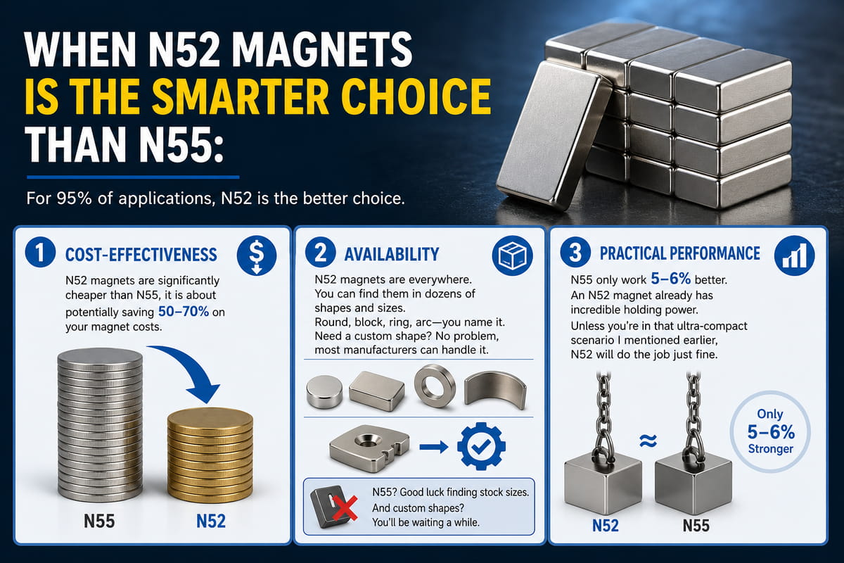 When N52 Magnets Is the Smarter Choice than N55