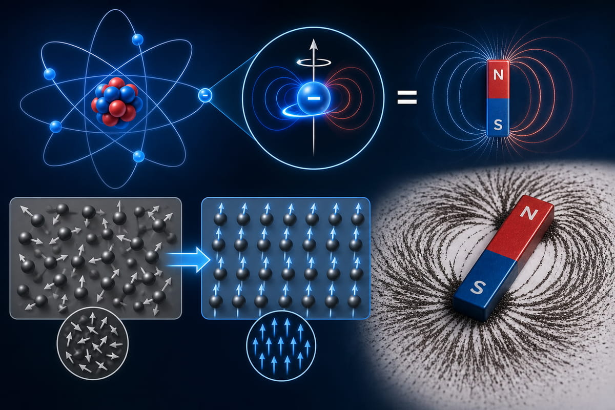 bar magnets working starts with electrons