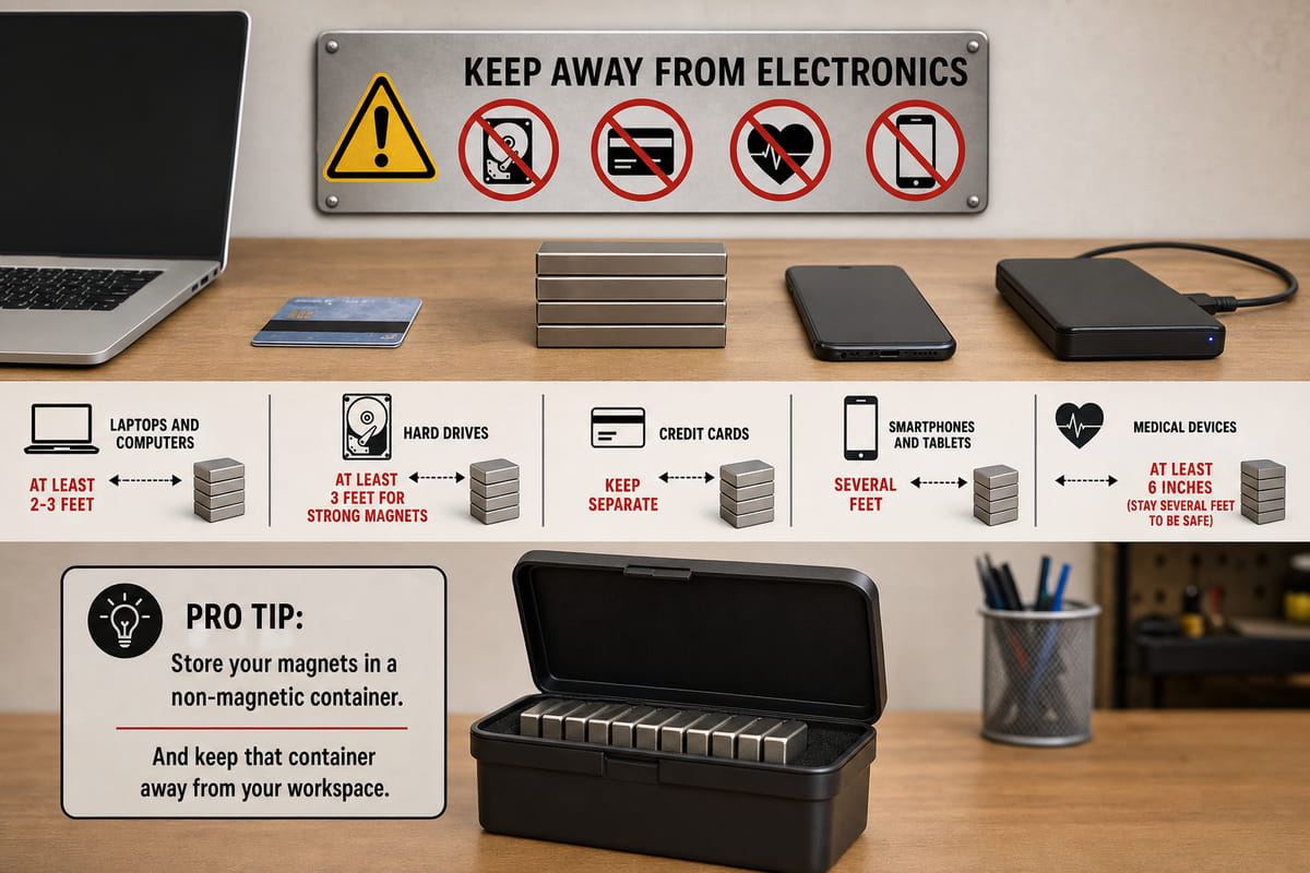 keep bar magnets away from electronics