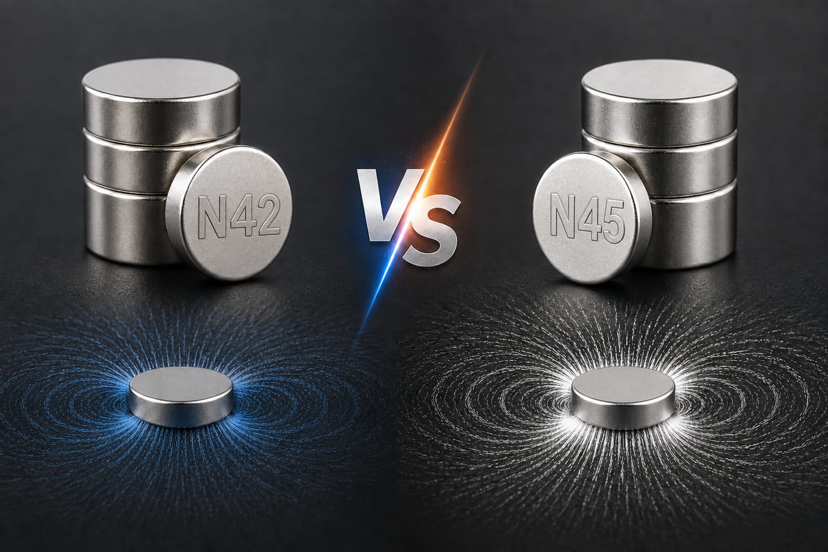 n42 vs n45 magnet
