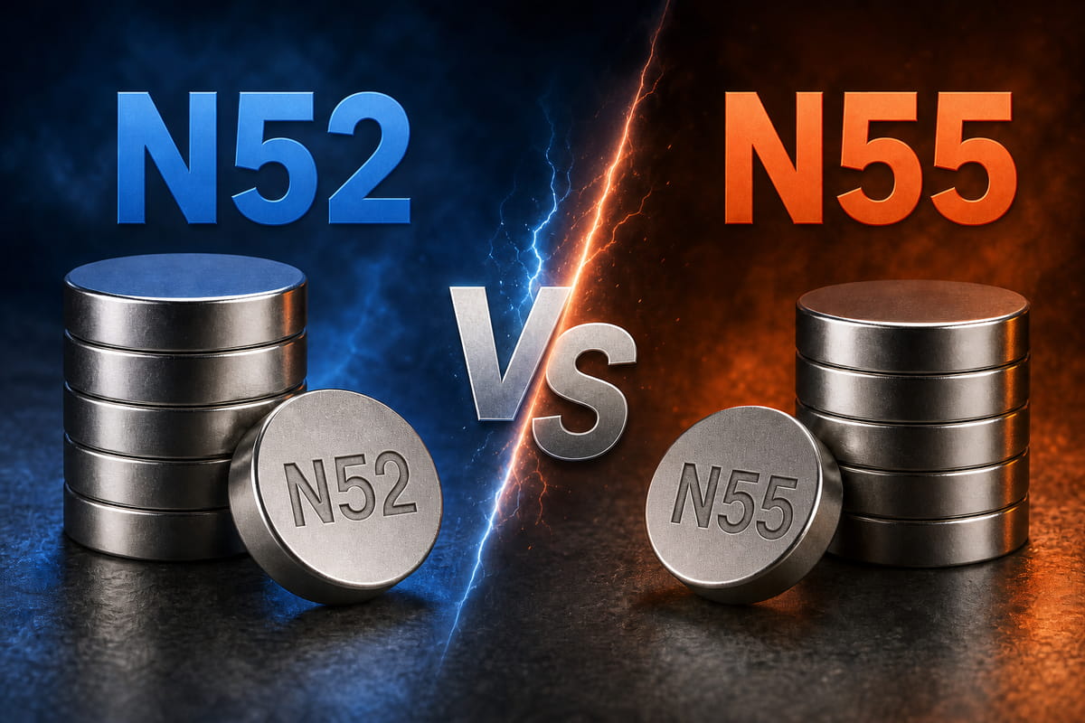 n52 vs n55 magnets